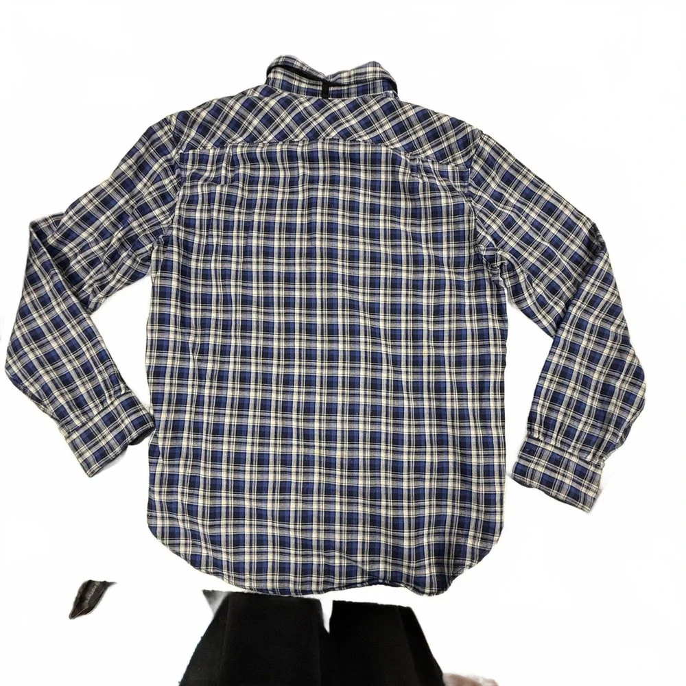 Rag & Bone Men's‎ Classic Fit 100% cotton plaid Flannel Size L